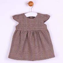 Tweed Style Capped Sleeved Dress
